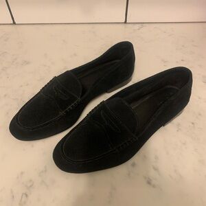 Women’s Polo Ralph Lauren Ashtyn Black Suede Penny Loafers